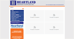 Desktop Screenshot of heartlandshippingsupplies.com